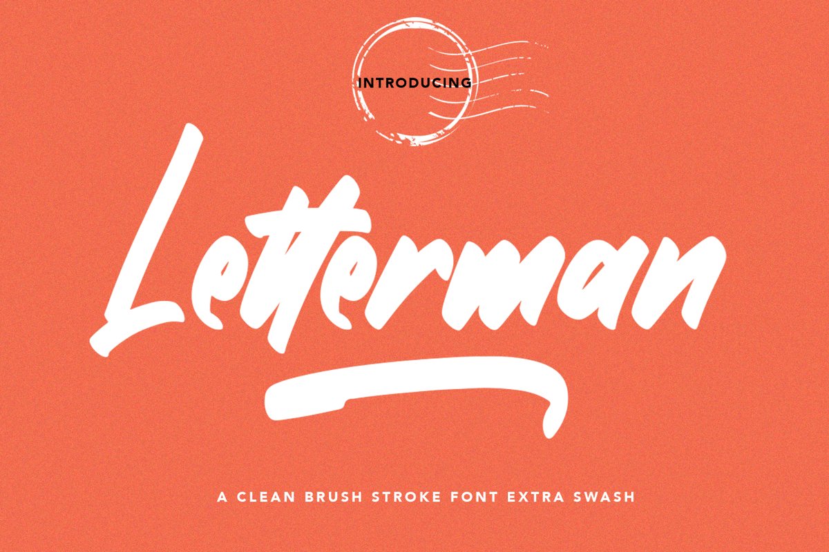 Letterman - Clean Brush Font example image 1