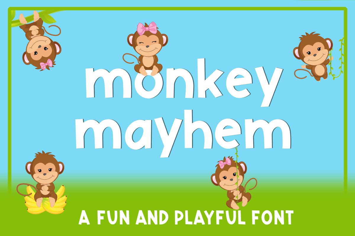Monkey Mayhem - A fun and playful font example image 1