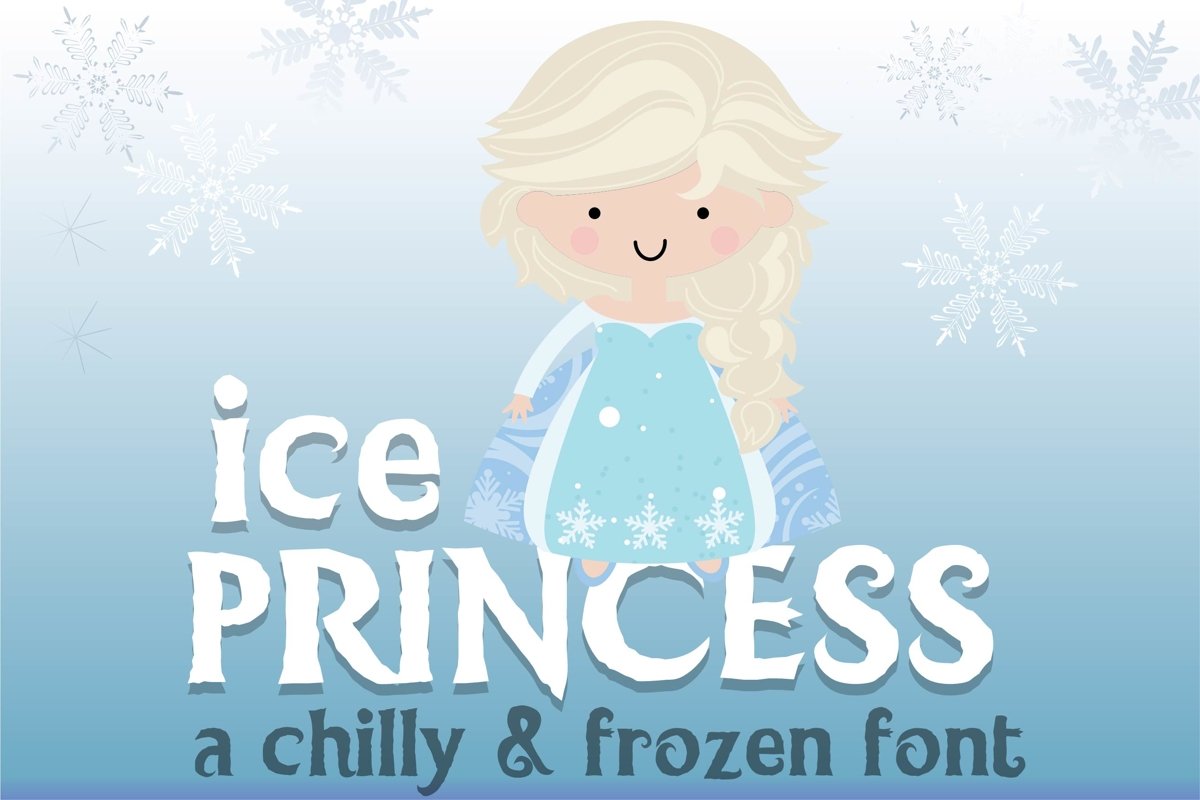 LD Ice Princess Font Duo example image 1