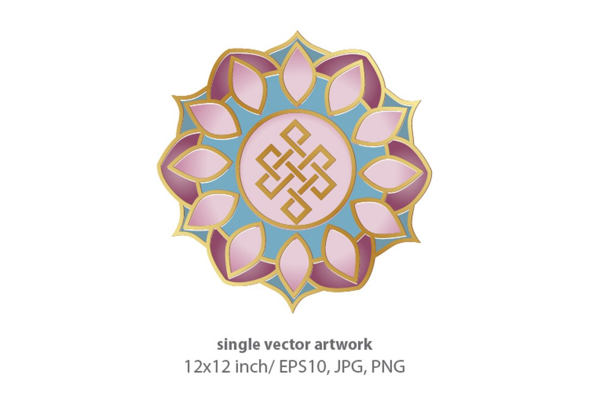 Mandala - single vector artwork example image 1