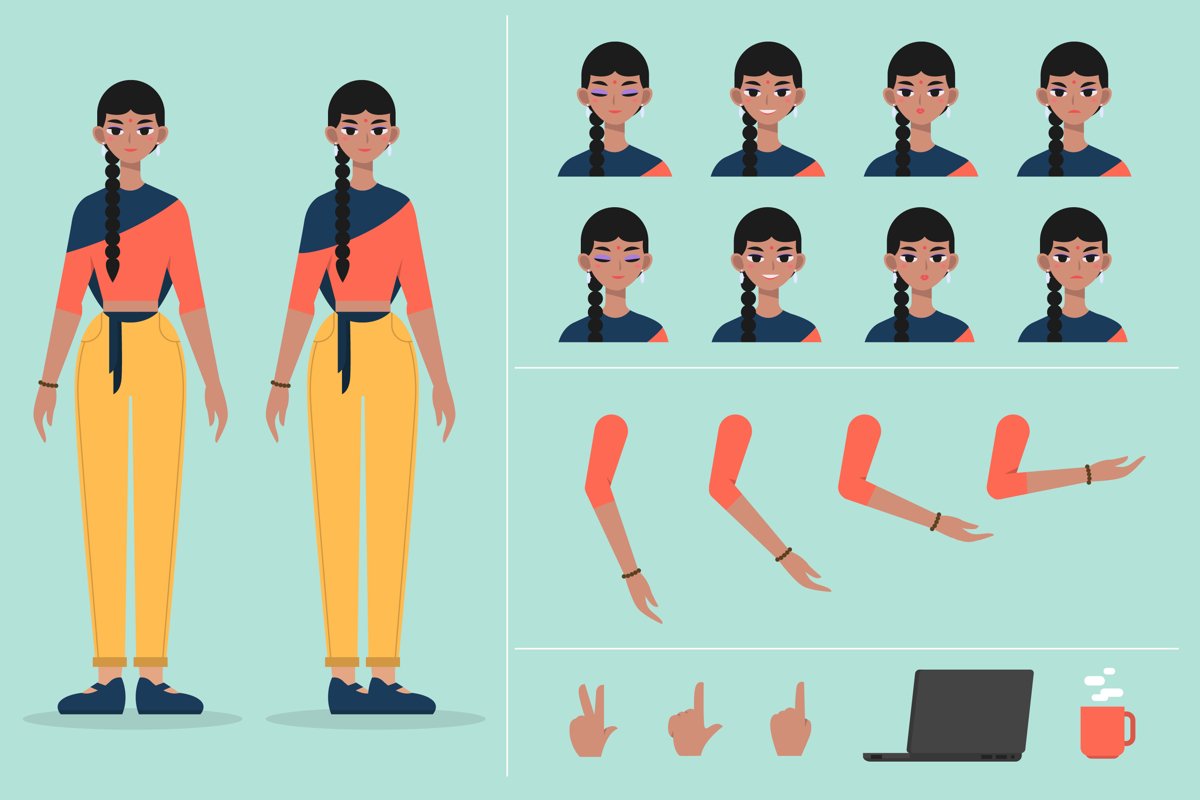Cartoon Woman Template example image 1