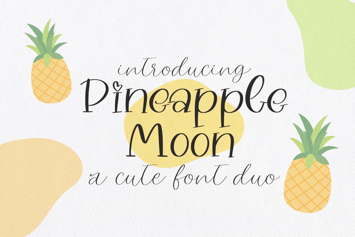 Pineapple Moon Font Duo example image 1