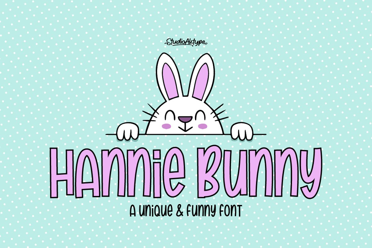 Hannie Bunny | Funny Font example image 1