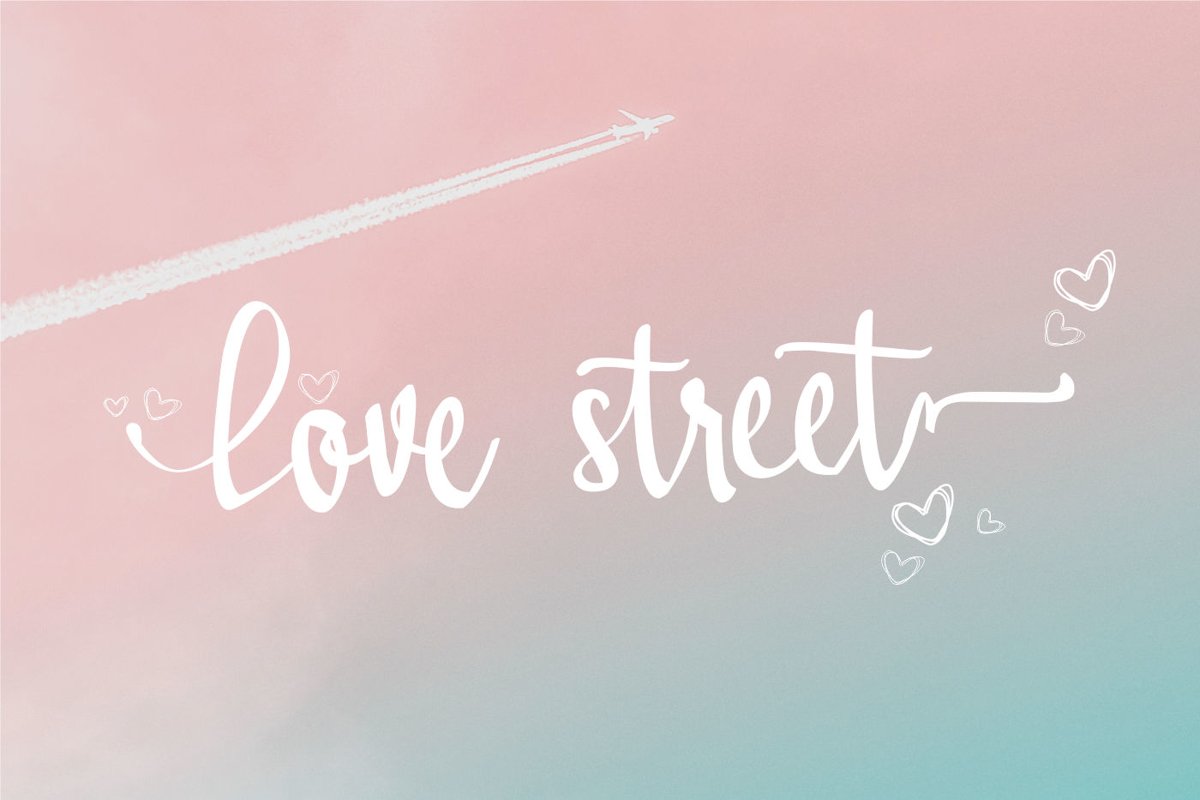 Lovestreet modern calligraphy font example image 1