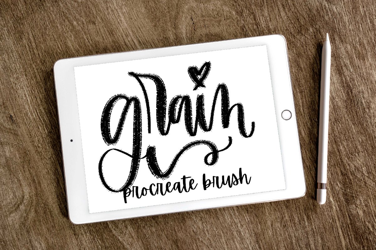 Procreate - Lettering Brush - Grain example image 1