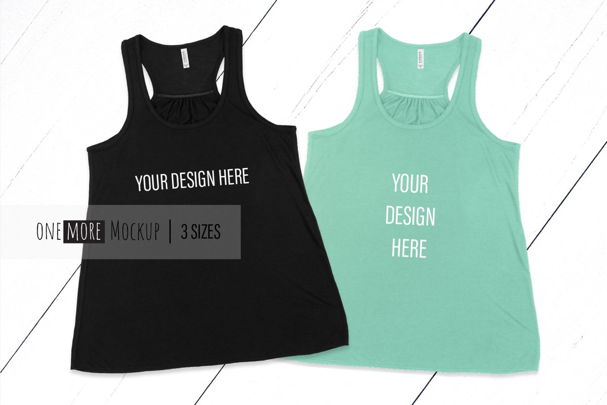 Women Tank Top Mockup | Bella Canvas 8800 example image 1