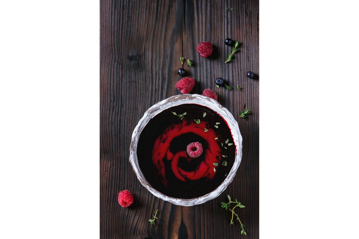 Dessert berry soup example image 1
