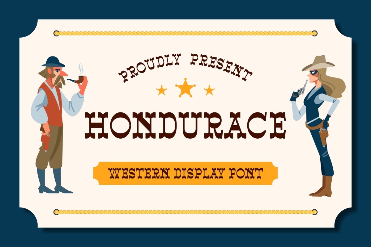 Hondurace - Western Display Font example image 1