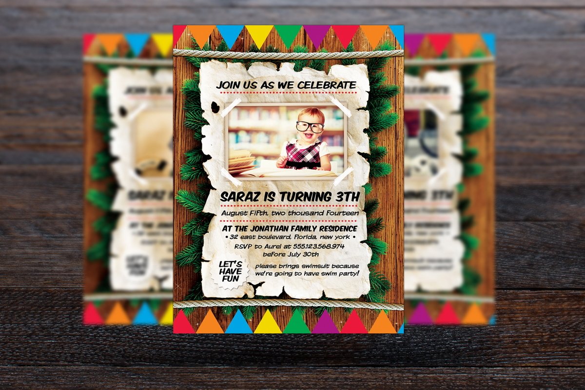 Kids Birthday Invitation example image 1