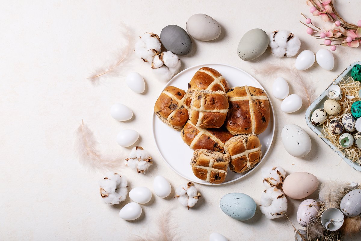 Traditional Easter cross buns example image 1
