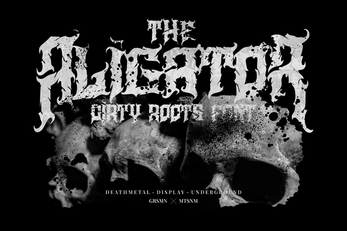 Aligator - Deathmetal Font example image 1