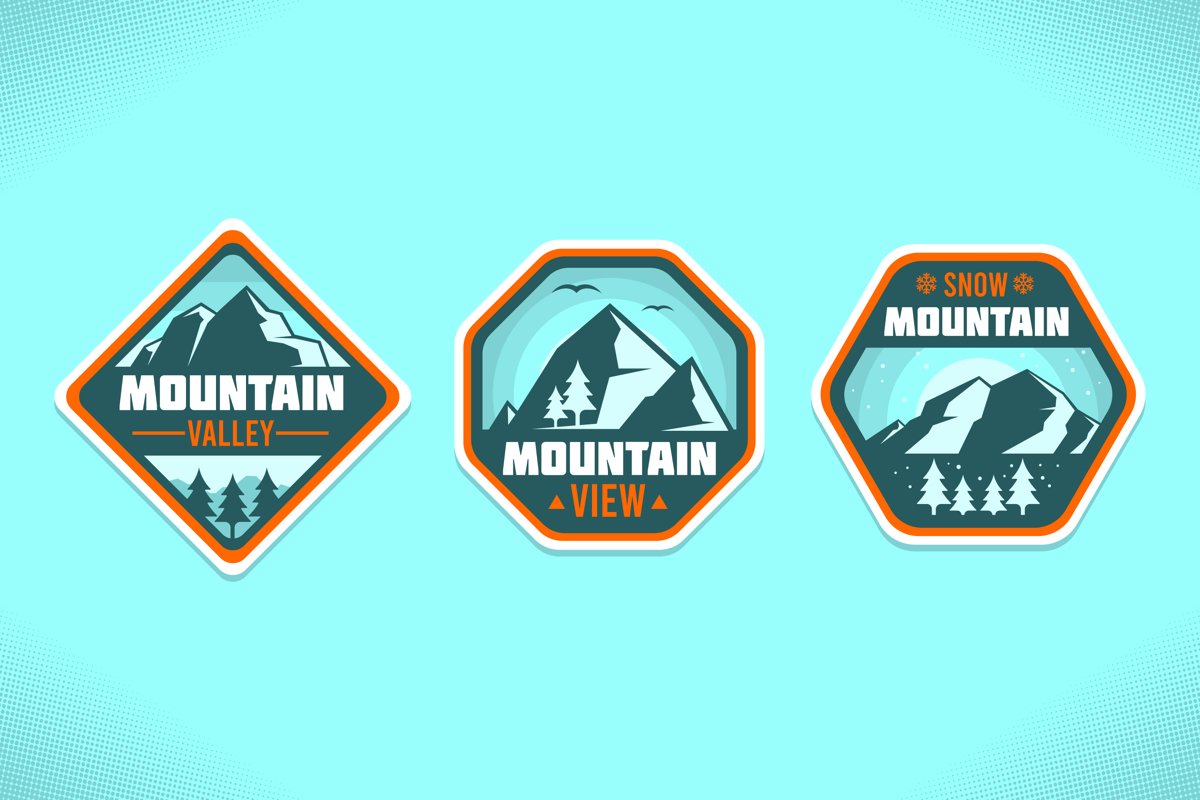 Snow Mountain Labels example image 1
