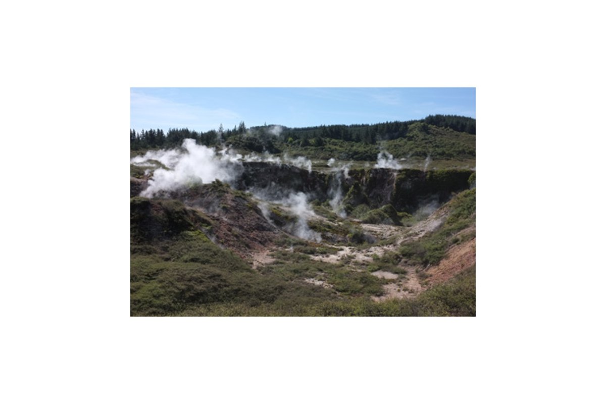 Photo of the Craters of the Moon Lake Taupo New Zealand example image 1