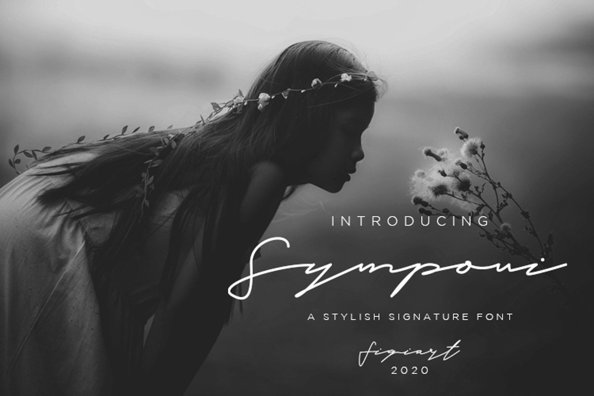 Symponi Font signature example image 1