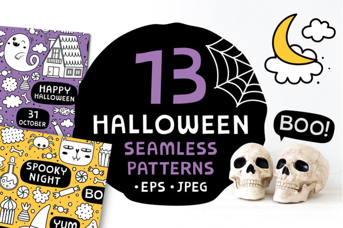 13 Halloween patterns example image 1