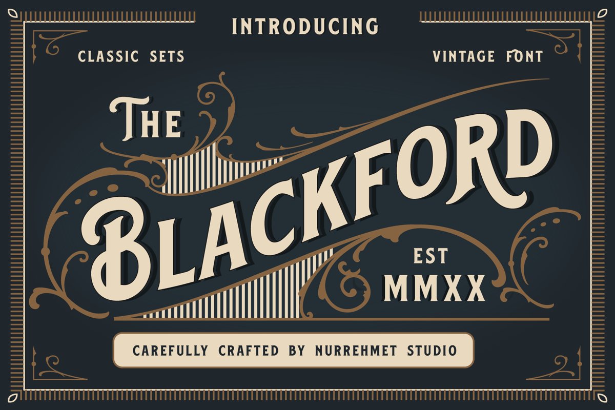 Blackford - Vintage Classic Font example image 1