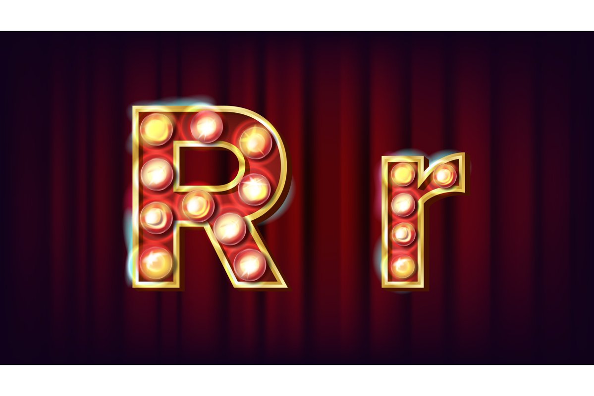 R Letter Vector. Capital example image 1