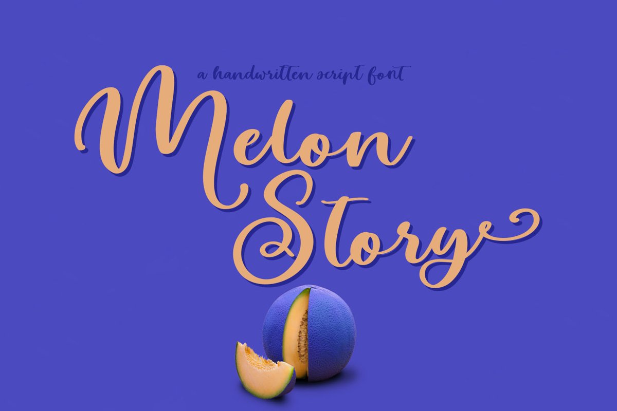 Melon Story Script Font example image 1