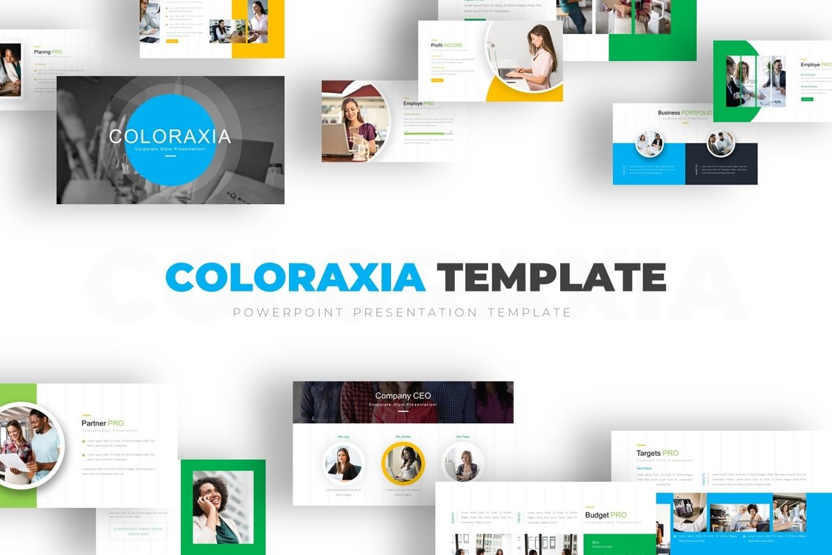 Coloraxia Template - Powerpoint example image 1