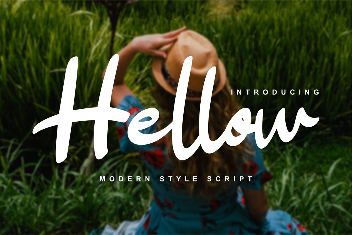 Hellow | Modern Style Script Font example image 1