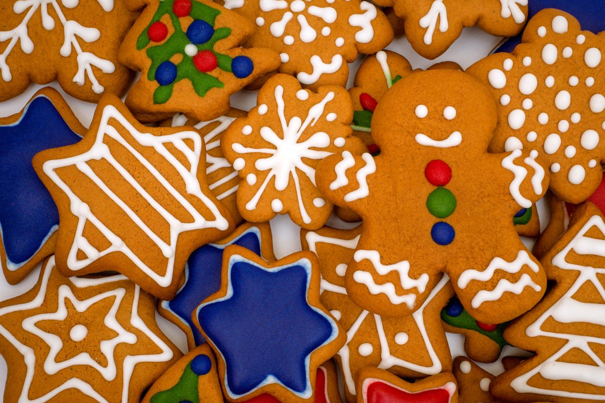 Christmas cookies background. example image 1