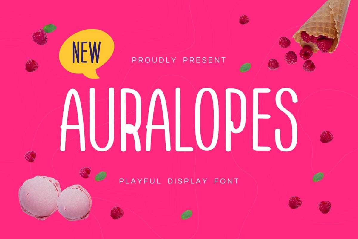 Aura Lopes - Playful Display Font example image 1