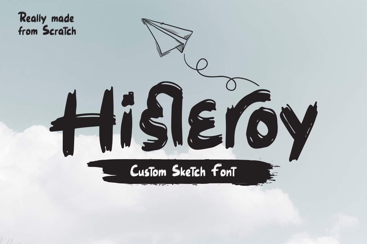 Histeroy - Custom Sketch Font example image 1