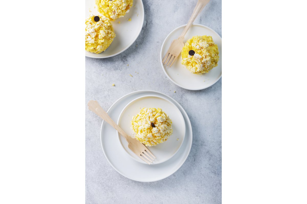 Traditional italian small cake mimosa example image 1