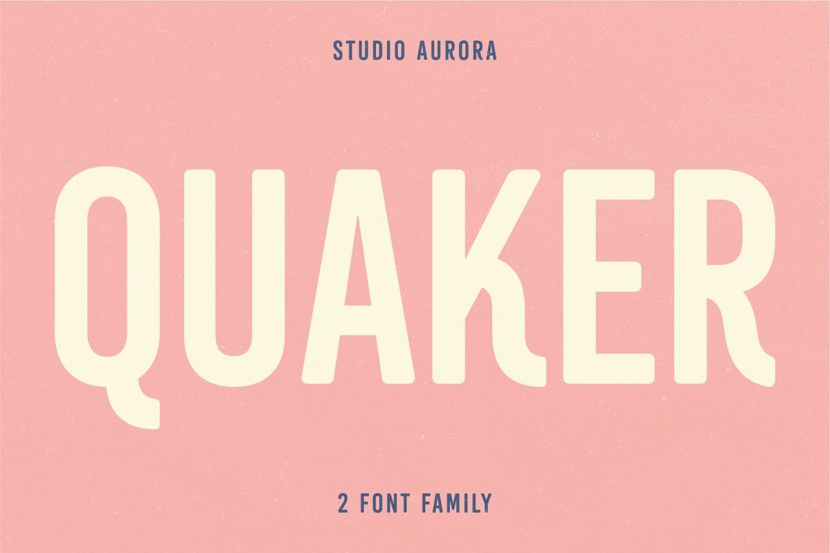Quaker - Sans Serif Americana Font example image 1