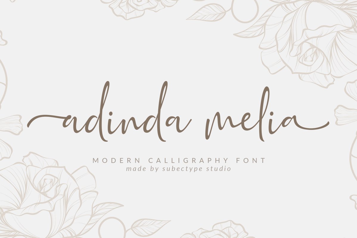 Adinda Melia / Handwritten Script example image 1