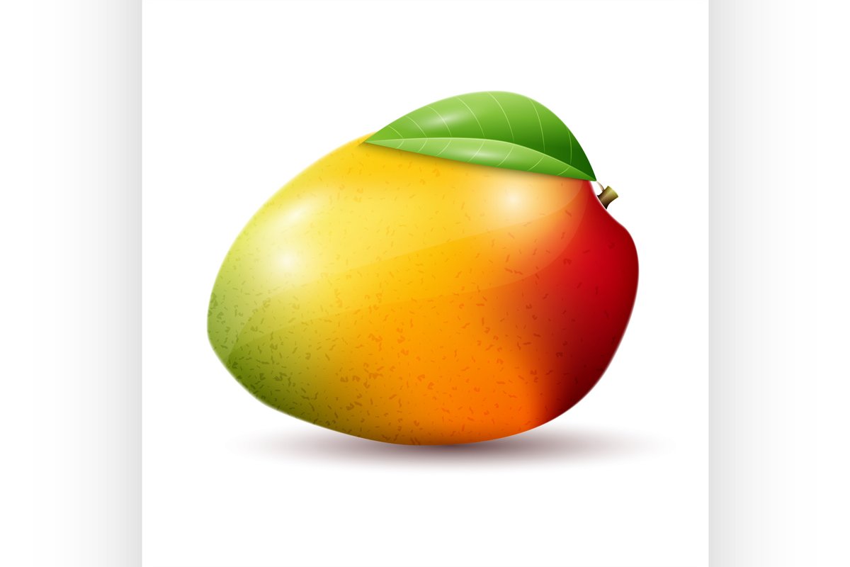 Mango on white background example image 1