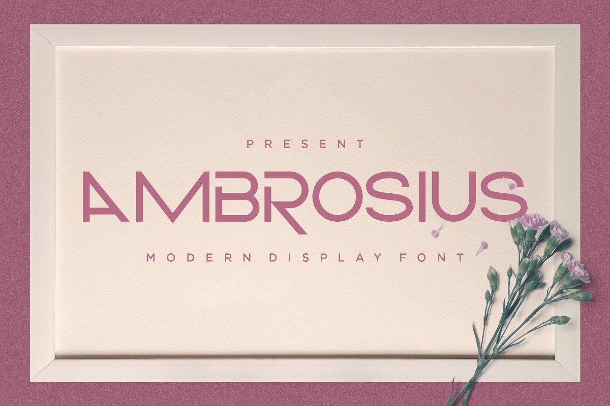 Ambrosius - Modern Display Font example image 1