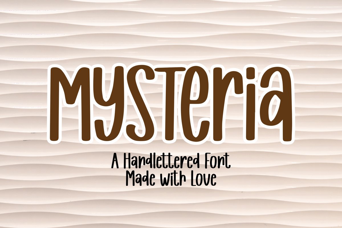 Mysteria - A Handlettered Font example image 1