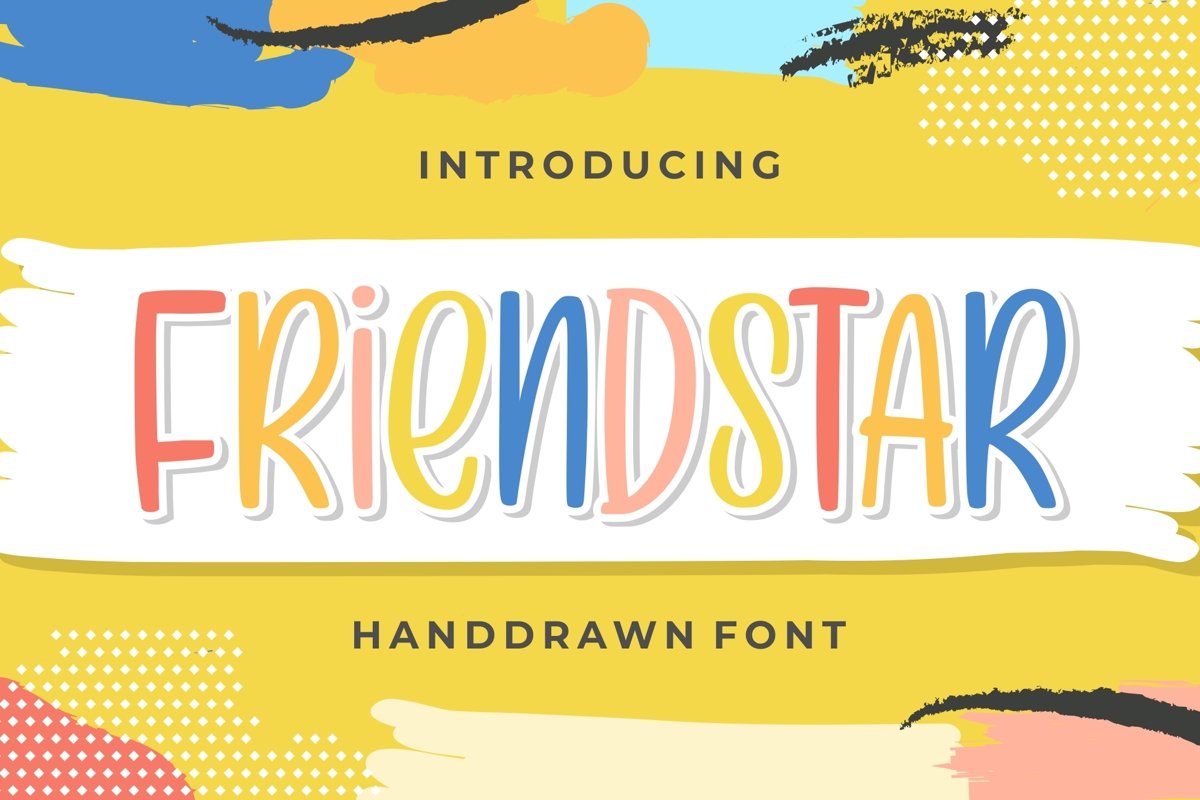 Friendstar - Handdrwan Font example image 1