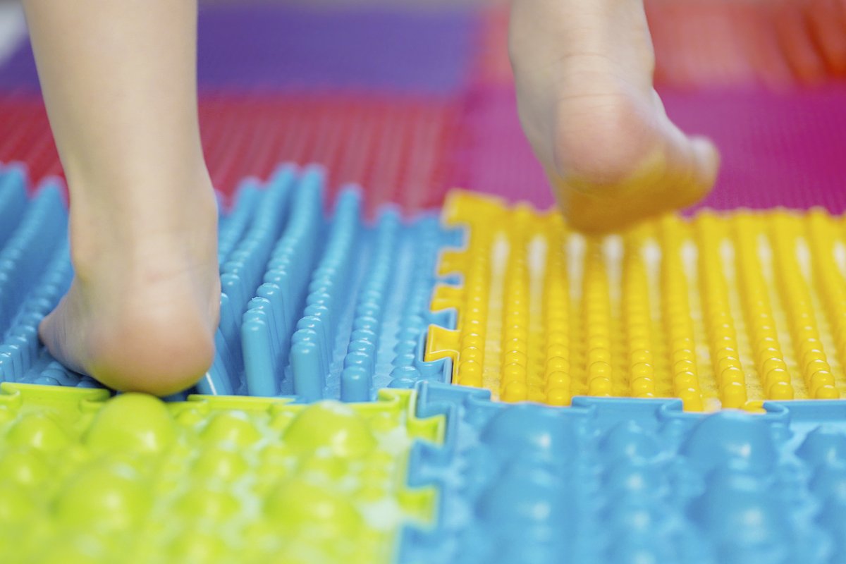 Orthopedic massage puzzle mats for development children example image 1