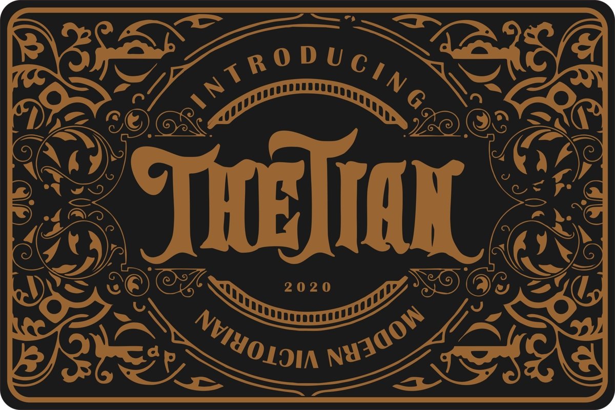 Thetian | Modern Victorian Font example image 1