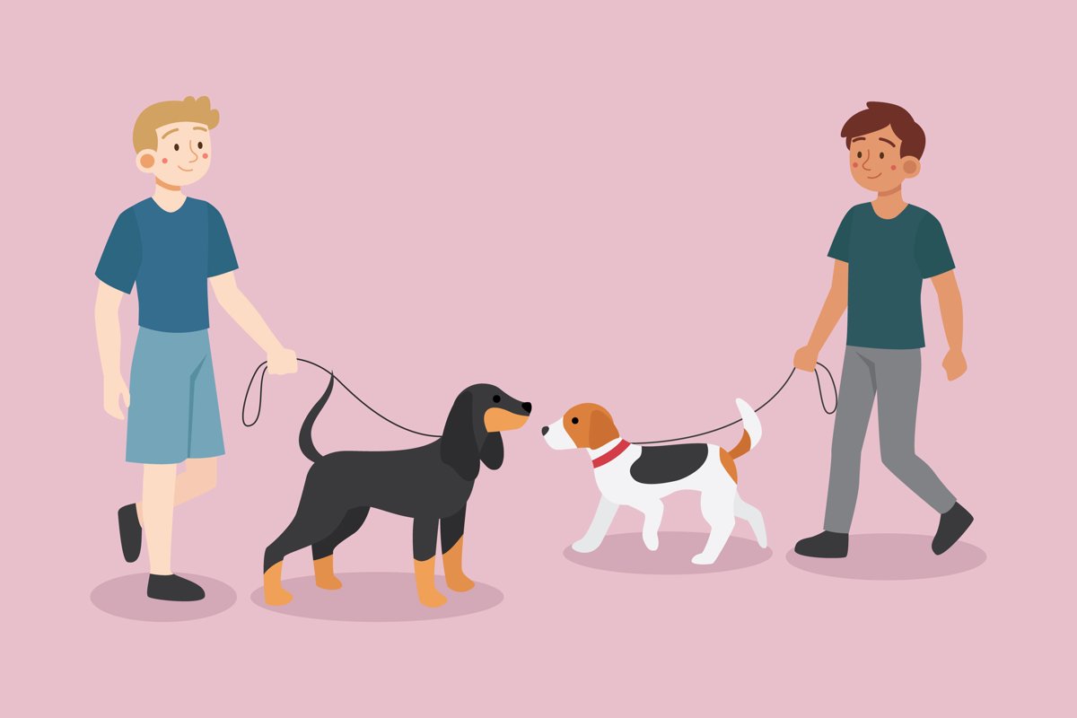 People Walking the Dog example image 1