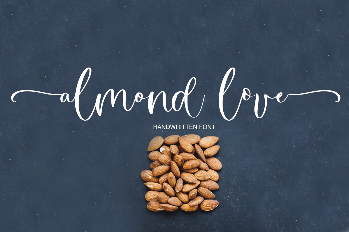 Almond Love Script Font example image 1