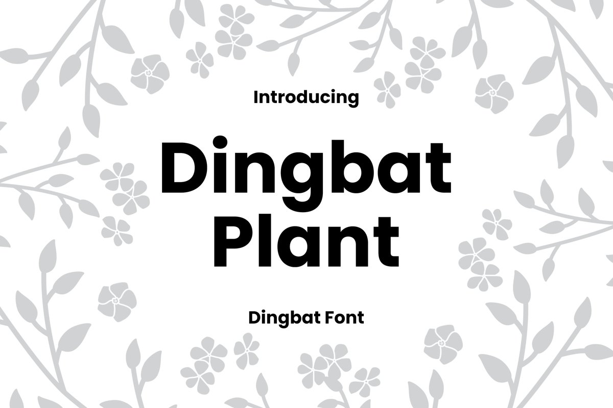 Dingbat Plant Font example image 1