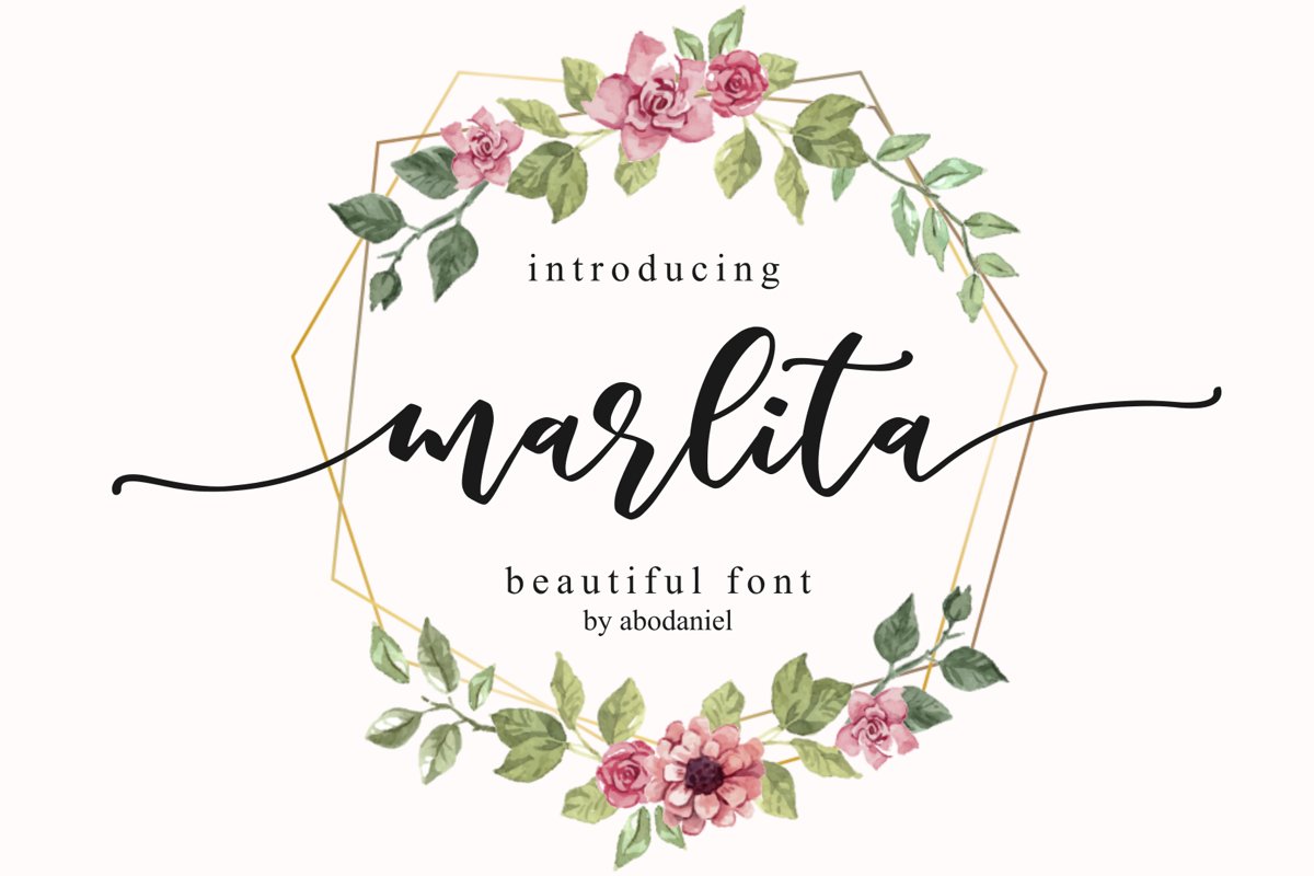 marlita -beautiful font- example image 1