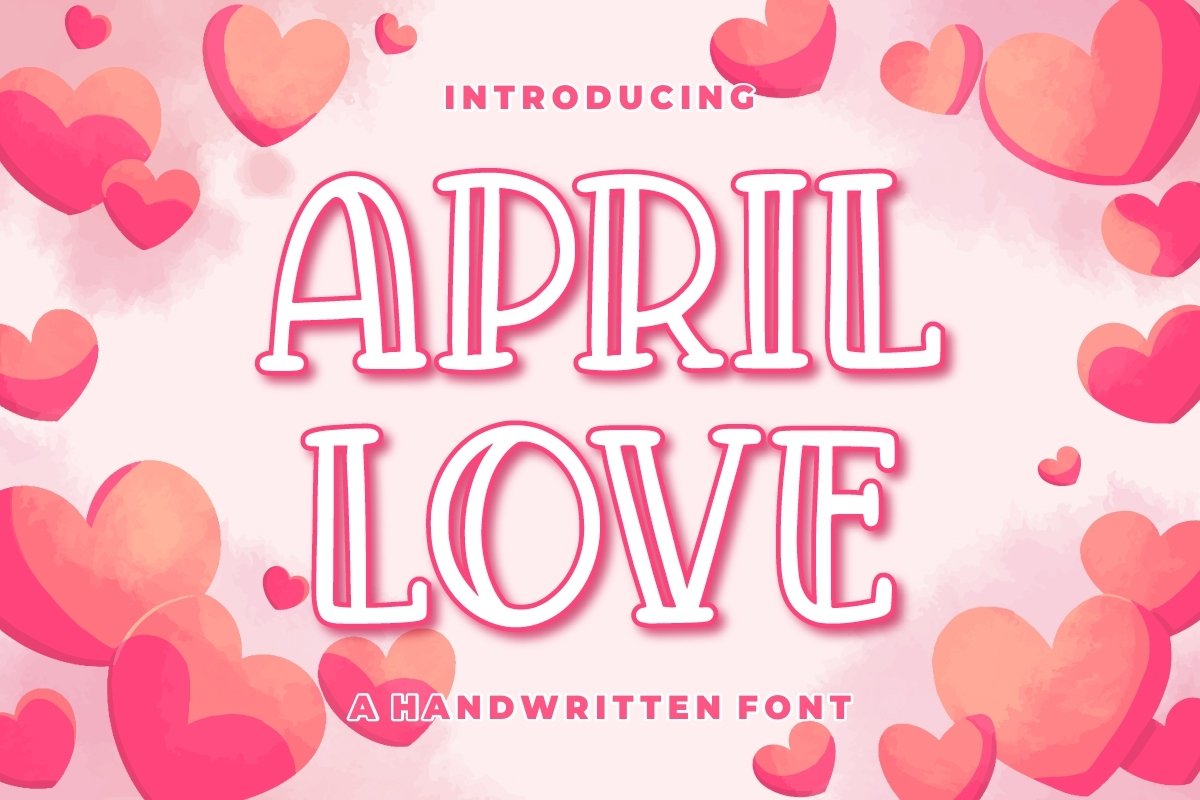 April Love - Handwritten Font example image 1