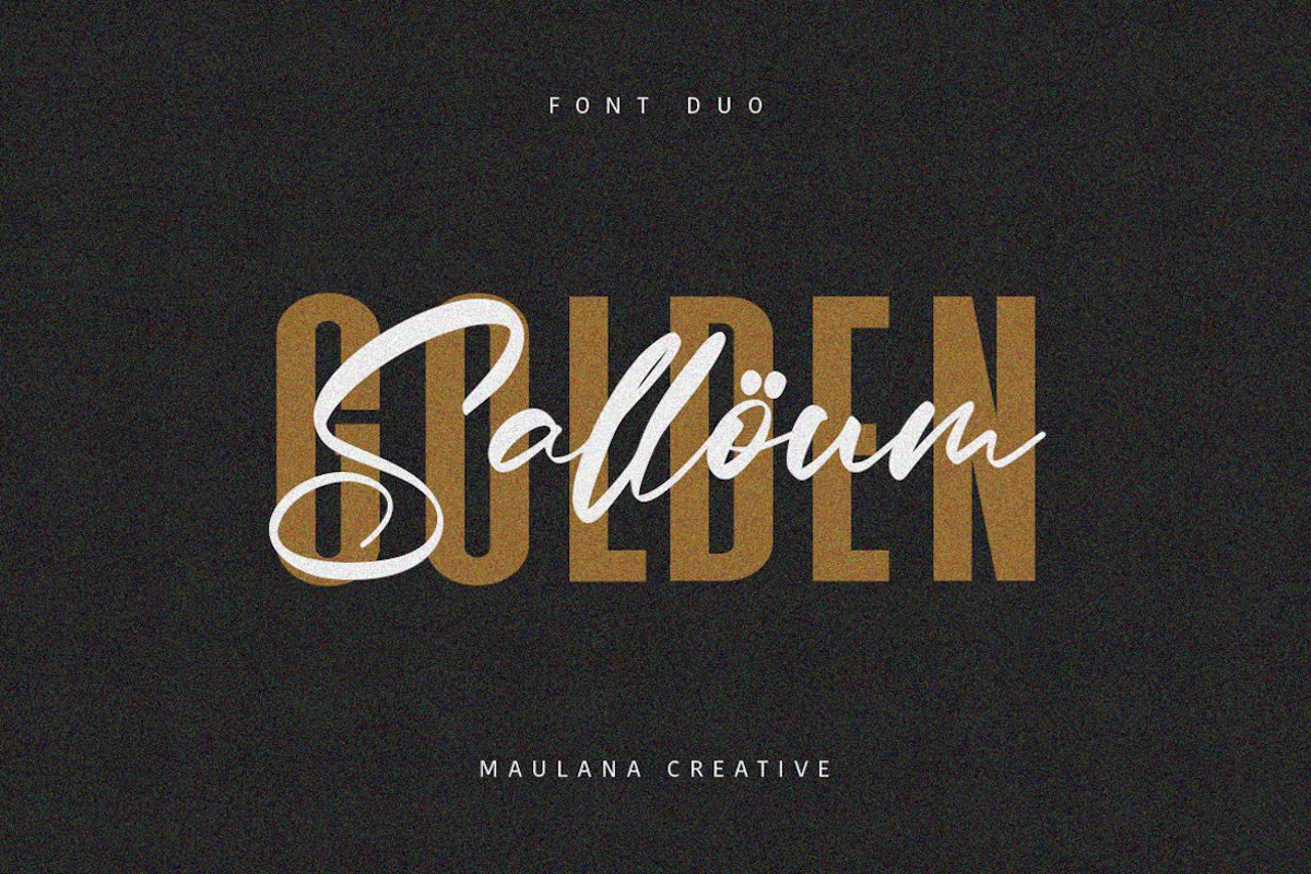 Salloum Golden Font Duo example image 1