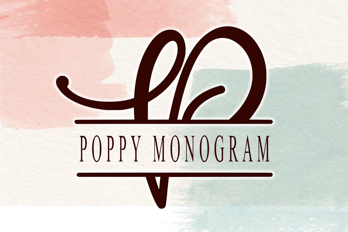 Poppy Monogram example image 1