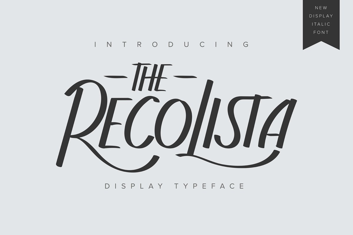 The Recolista | Display Typeface example image 1