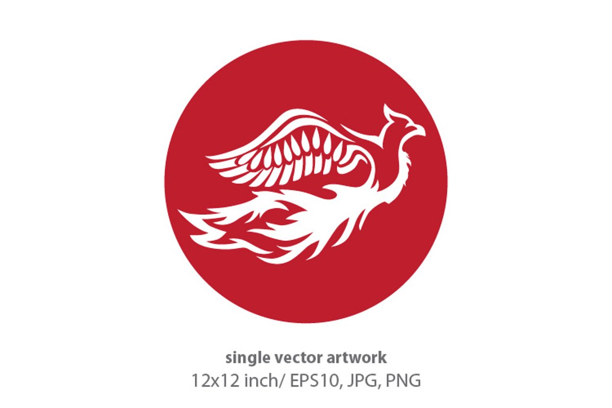 Phoenix Bird - single vector artwork example image 1