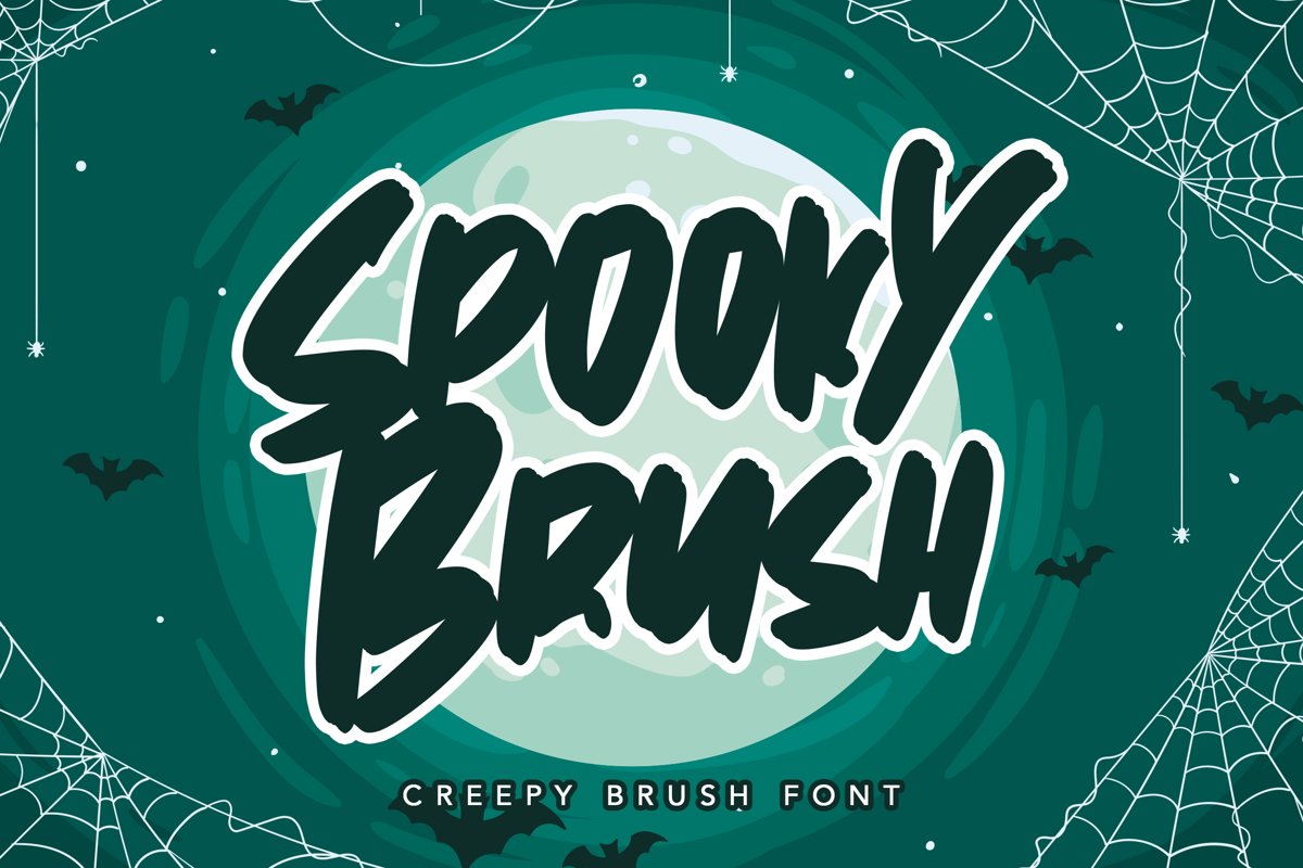 Spooky Brush - Hallowen Fonts example image 1