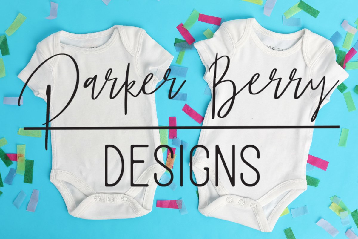 White Two Baby Bodysuit Mock up, Digital Download for svgs example image 1