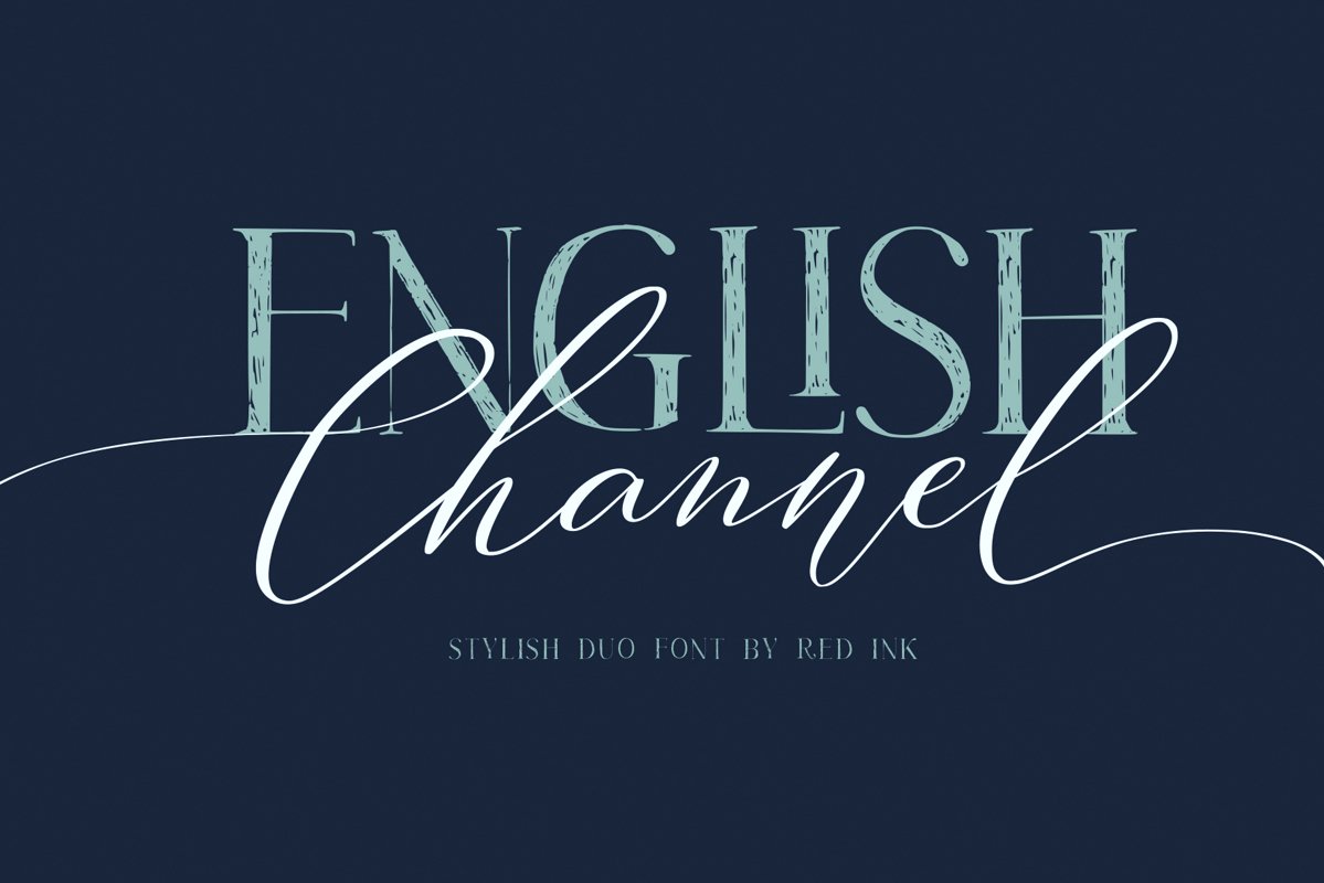 50 Off! English Channel. Duo Font example image 1