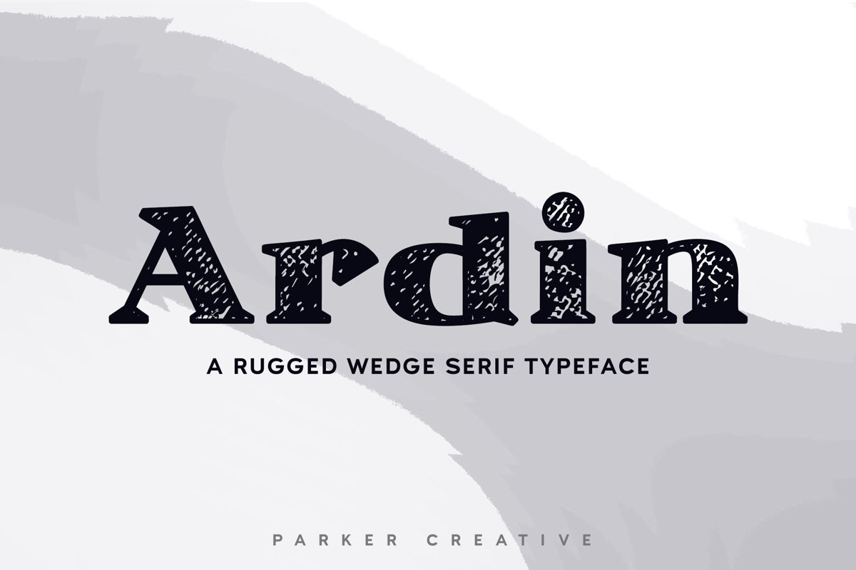 Ardin | Distressed Wedge Serif example image 1