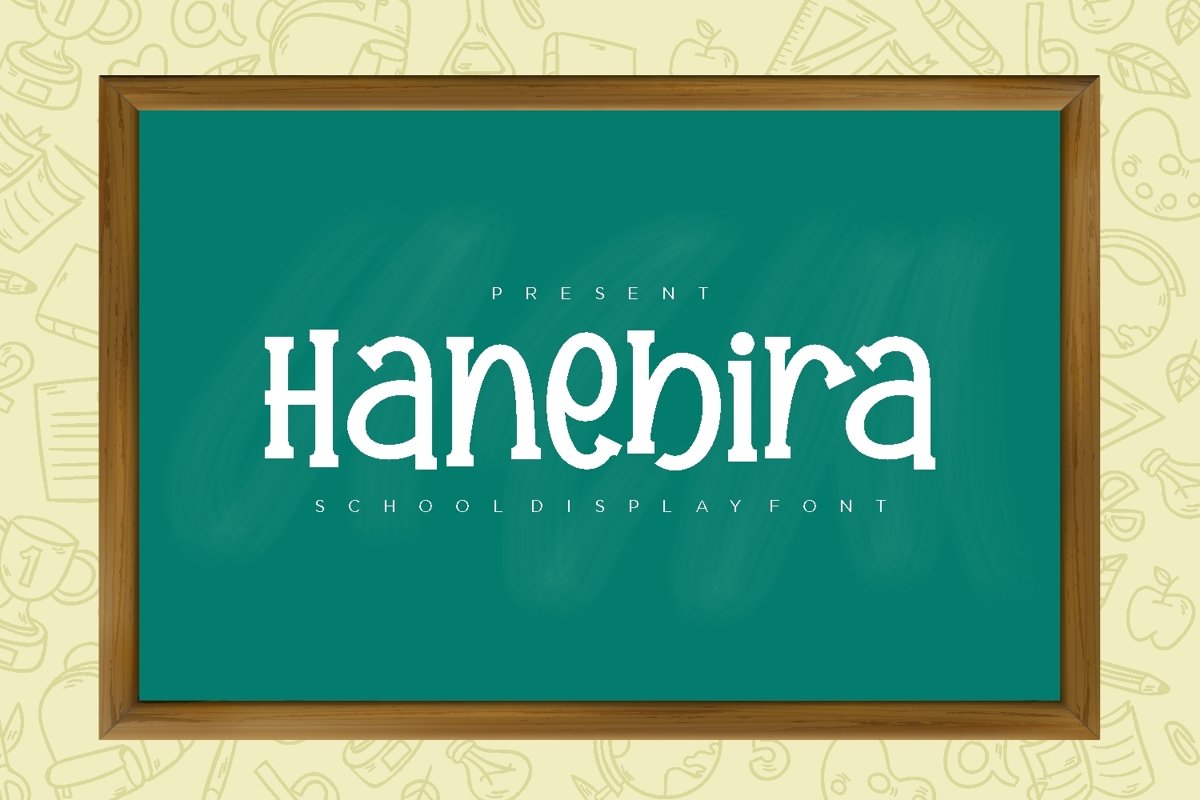 Hanebira - School Display Font example image 1